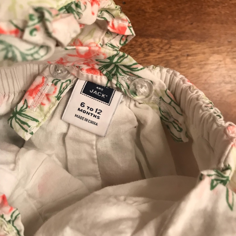 Janie and Jack Flamingo Romper - Picture 2 of 3